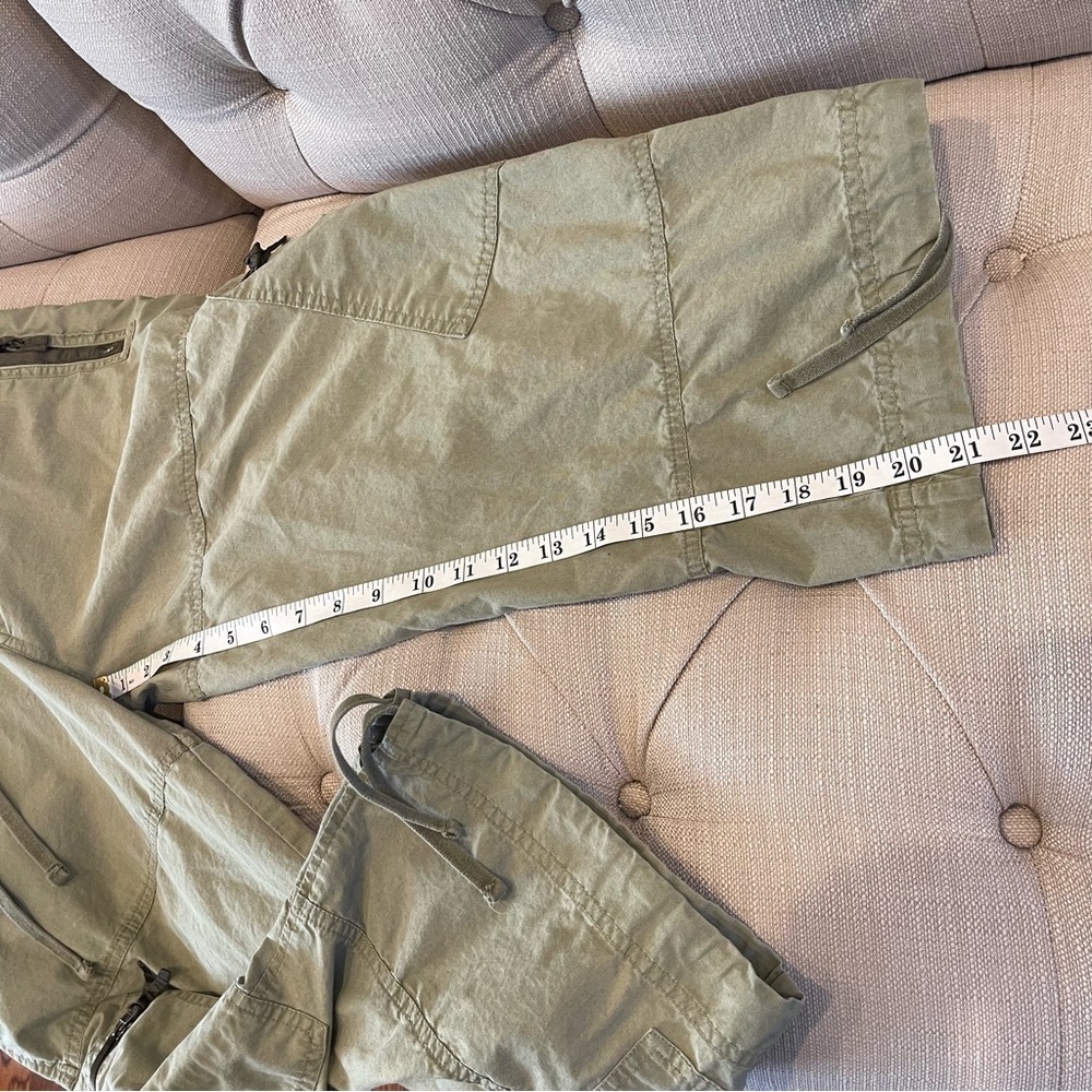 Abercrombie & Fitch Womens Pants Size S Green Low Rise Cargo Cropped Pants - Picture 14 of 16